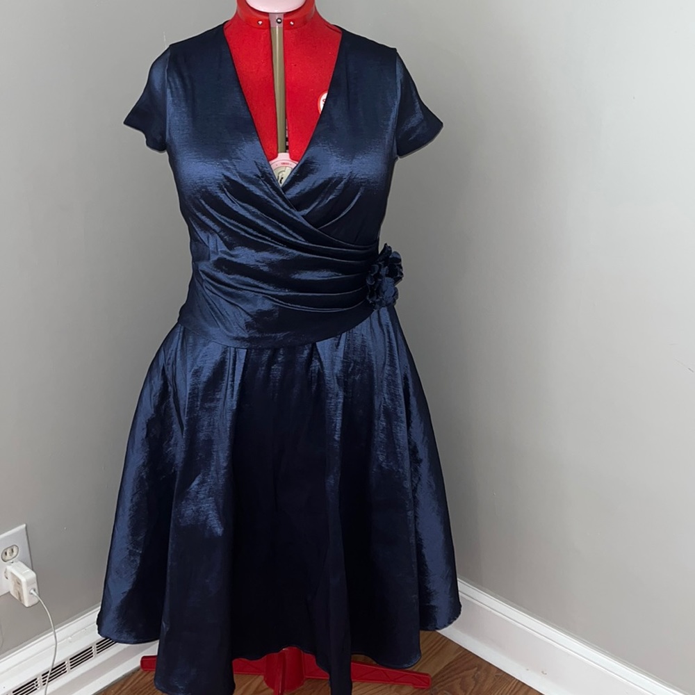 Jessica Howard Navy Blue Formal Dress Size 16